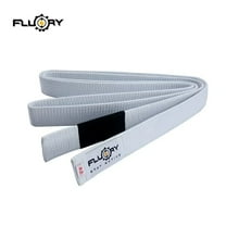 FLUORY Brazilian Jiu-jitsu Belt Professional Jiu-jitsu Suit Judo Belt for Kids White Primary Custom