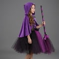 thumbnail image 7 of NinXxx Pumpkin Witch Outfit Role Play Halloween Toddler Party Fancy Dress Purple 2-3 Years, 7 of 7