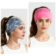 thumbnail image 6 of XXXFLOWER 6 Pcs Head Bands for Women Trendy Wide Knotted Headband Workout Fitness Yoga Athletic Head Wraps Tie-Dye Hair Accessories, 6 of 6