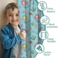 thumbnail image 3 of Blackout Kids Curtains,Mermaid Sea Creature Pattern Childrens Insulated Curtains Set Of 2,Bedroom Essentials,Toddler Room Decor 52"x84", 3 of 5