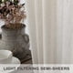 thumbnail image 4 of Cortinas Pitalk de lino natural con lengüeta trasera de 213 cm de largo, color rojo claro, 4 of 8