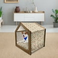 thumbnail image 3 of Vintage Pet House, Retro Pattern Old Fashioned Alarm Clock Typewriter Gramophone Radio Cassette, Outdoor & Indoor Portable Dog Kennel with Pillow and Cover, 5 Sizes, Multicolor, by Ambesonne, 3 of 5