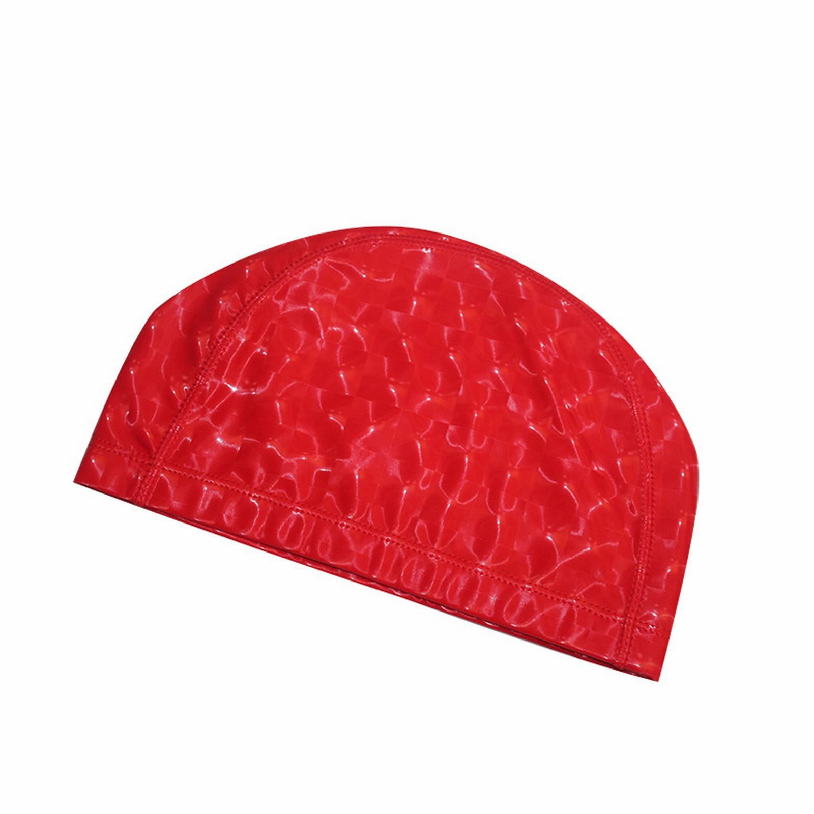 aiyuq.u ventilate pu swim cap for women men large size swimming caps