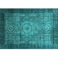 thumbnail image 1 of Ahgly Company Indoor Rectangle Abstract Light Blue Modern Area Rugs, 6' x 9', 1 of 4