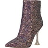 NINE WEST Womens Tonight3 Ankle Boot 7.5 Purple Glitter
