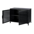thumbnail image 2 of Butler Specialty Company Worthington 35.5 in. W Iron and Glass Chest - Black, 2 of 6