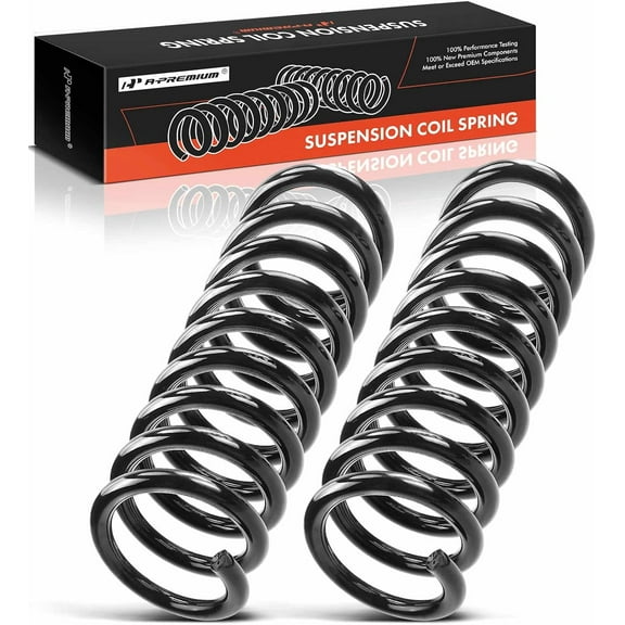 A-Premium 2Pcs Front Suspension Coil Spring Set Compatible with Ford Mustang 1981-1984 1986-2004 LTD & Mercury Capri Marquis, Driver and Passenger Side
