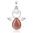 thumbnail image 1 of Pendentifs Quartz Rose Anges Féeriques Pendentif pour Colliers Femmes Filles Bijoux, 1 of 6