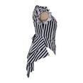 thumbnail image 5 of Women's Steampunk Blouse with Short Sleeves Gothic Victorian Striped Tail Shirt, 5 of 6