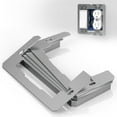 thumbnail image 1 of HLONK Wall Outlet Plate Spacer Shims  Metal Single Gang Device Leveler  Receptacle Spacers Shims for Fixing Walls Electrical Outlet Flush Fit Device Leveling Plates  10Pcs, 1 of 6