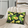 thumbnail image 3 of Bingfone Fresh Avocado Print Satin Pillowcase for Hair - Standard Size with Zipper Silky & Soft Pillow Covers,20x30 inches, 3 of 8