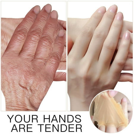 Zerone 150g Honey & Milk Nourishing Hand Cream Wax Mask Moisturizing Exfoliating Calluses Hand Care, Whitening Hand Cream, Hand
