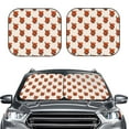 thumbnail image 2 of Xecao Snake Around Heart for Foldable Car Sun Shades (2-Pack) offer sun protection with an easy-fold design for convenient windshield shading., 2 of 7