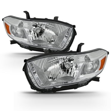 AKKON - For 2008 2009 2010 Toyota Highlander Headlights Pair Driver Left Passenger Right Side Replacement