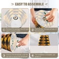 thumbnail image 4 of Ryvnso LED Bedside Table Lamp Basketball Checkered Bedroom Desk Lamps Nightstand Lampshade M, 4 of 7