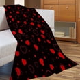 thumbnail image 6 of Love Fuzzy Blanket，Cute Lovely Heart Flannel Fleece Throw Blanket for Room Decorations 27.6*27.6 Inch E, 6 of 7