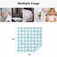 thumbnail image 5 of Blue Plaid Cloth Napkins, Farmhouse Buffalo Check Stripes Modern Geometric Washable and Reusable Dinner Napkins Set of 6, Table Napkin for Kitchen Party Birthday Wedding Hotel Housewarming 20"x20", 5 of 9