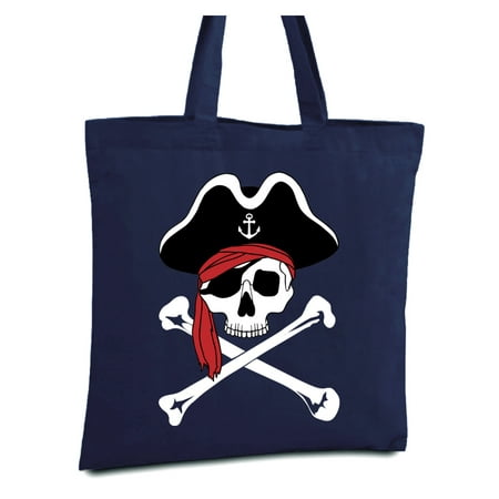 Tote Kid Pirate - Awkward Styles Jolly Roger Skull Tote Bag for Day of the Dead Dia de los Muertos Accessories Pirate Skull Flag Canvas Tote Bag Pirate Skull Gifts Pirate Party Gifts Pirate Skull Reusable Shopping Bag