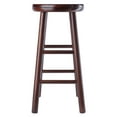 thumbnail image 3 of Winsome Wood Shelby 2-Piece Swivel Seat Counter Stools, Walnut Finish, 3 of 8