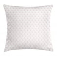 thumbnail image 1 of Swans Throw Pillow Cushion Cover, Continuous Simplistic Abstract Pink Tones Aquatic Animals Illustration, Decorative Square Accent Pillow Case, 20" X 20", Rose Almond and White, by Ambesonne, 1 of 2