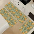 thumbnail image 3 of William Morris Vintage Floral Kitchen Rugs Sets of 3,Non Slip Rubber Kitchen Mats for Floor Farmhouse Washable Kitchen Area Rugs Floor Carpet Runners for Hallway Laundry Room,Sage Green/Orange, 3 of 6