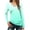 Mint Green, variant on PIWHJQK Women Long Sleeve Dressy Casual Shirts Women Long Sleeve V Neck Solid Slim Style Pullover Top Women Blouses