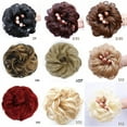 thumbnail image 4 of Janrevotw Messy Bun Hair Piece Wavy Curly Hair Bun Hair Extensions Synthetic Messy Bun Hair Piece For Women Girls, 4 of 9