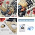 thumbnail image 4 of Vintage Rooster Blackout Curtains for Bedroom/Living Room, Thermal Insulated Kitchen Curtains, Spring Floral Watercolor Pastoral Animals Grommet Darkening Window Treatment Drapes 52"x72"x2, 4 of 8