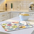 thumbnail image 6 of FREEAMG Cute Colorful Fishes Dish Drying Mats for Kitchen Counter, Heat-Resistant Dishes Drying Pad, Ultra Absorbent Drying Mat for Coffee Machine Sink Rack 18x24 Inch, 6 of 7