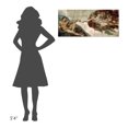 thumbnail image 3 of Global Gallery Michelangelo,'Creation of Adam (Detail)' Stretched Canvas Artwork, 3 of 3