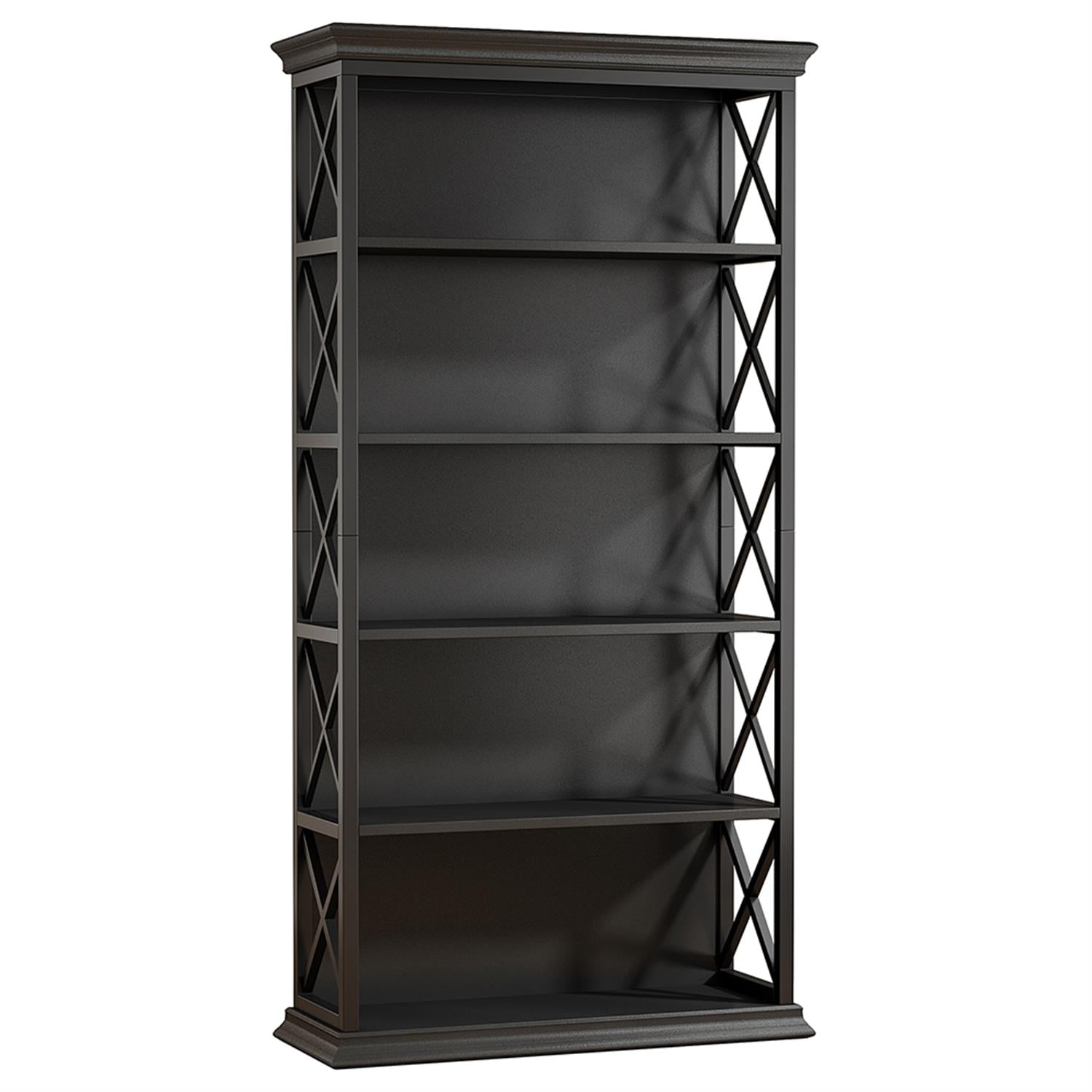 Demi Bonn 6-Tier Bookshelf, 70.87" Etagere Bookcase for Home Bedroom, Living Room, Office, Black