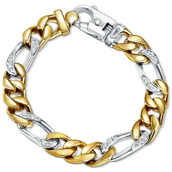 Pompeii Men's 14k Gold (72gram) or Platinum (135gram) 11mm Diamond Bracelet 8.5"