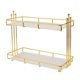 thumbnail image 5 of 2 Tier Makeup Shelf Organizer Bathroom Countertop Organizer Vanity Tray Dresser Counter Cosmetics Skincare Perfume Storage M, 5 of 5