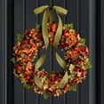 thumbnail image 3 of 12" Artificial Wreaths Rustic Farmhouse Thanksgiving Day Decor Hanging Fall Decorations, 3 of 6