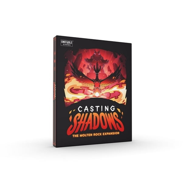 Juegos inestables - Casting Shadows: Expansión Molten Rock - Diseñado para agregarse a tu juego base Casting Shadows - 2-6 jugadores - Edades 12
