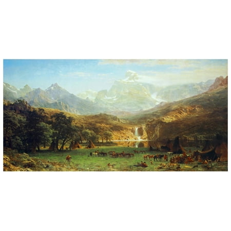 Global Gallery's 'The Rocky Mountains, Lander's Peak' By Albert Bierstadt Unframed Giclee on Paper Print