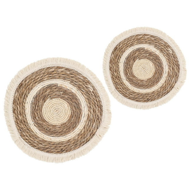 unbranded 2Ud Posavasos Tejido De Y Para Escritorio Con Superficie Lisa Y Resistente