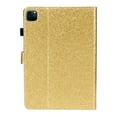 thumbnail image 4 of Allytech iPad Pro 11 2020 Case, Slim Fit PU Leather Folio Flip Smart Cover Auto Sleep Wake Shock-Absorption Multi Angle Stand Pencil TPU Inner Case Cover for Apple iPad Pro 11 2nd Gen, Gold, 4 of 9