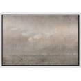 thumbnail image 3 of PixonSign Framed Canvas Print Wall Art Dark Brown Storm Cloud Landscape Abstract Shapes Illustrations Modern Art Decorative Minimal Relax/Calm for Living Room, Bedroom, Office - 24"x36" White, 3 of 5