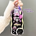 thumbnail image 4 of Funda Del Teléfono Para Samsung Galaxy A24 A54 A33 A34 5G A30 A20 A31 A32 A50 A50S A30S A51 A52 A53 A71 A72 Carcasa Llavero Kuromi 3D Ondulado Borde Curvo Suave Claro TPU Moda, 4 of 4