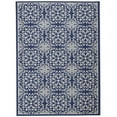 thumbnail image 3 of Nourison Jubilant Geometric Floral Navy/Ivory 5'3" x 7'3" Area Rug, (5' x 7'), 3 of 9