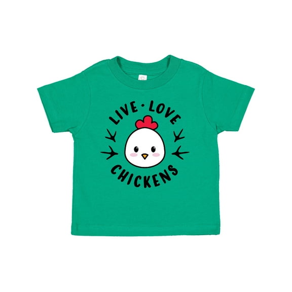 Inktastic Live Love Chickens Boys or Girls Toddler T-Shirt