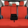 thumbnail image 4 of For 2021-2024 Ford Bronco Sport FH Group Neoprene Custom Fit Seat Covers Water Resistant Solid Red - Rear Set, 4 of 10