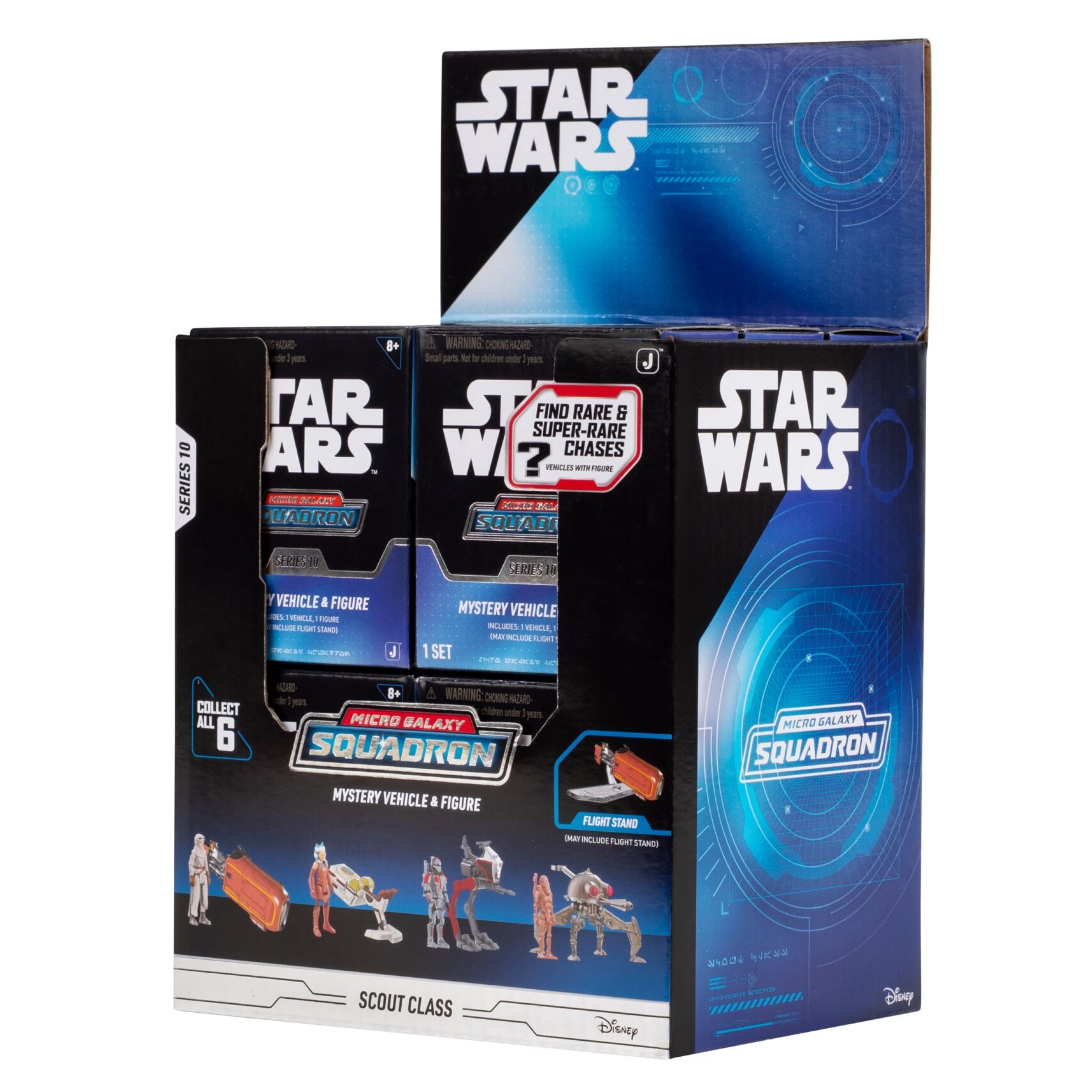 Star Wars Micro Galaxy Squadron Scout Class Mystery Pack Series 10 - Assorted 2.5 inch Vehicle with Micro Figure Accessory