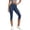 Blue, variant on XRoczxe Women High Waist Capri Yoga Leggings Soft Stretchy Cropped Workout Pants Multi Solid Color Comfort Fit for Sports Gym Daily Casual Wear