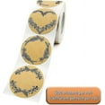 thumbnail image 4 of 500 Pieces Kraft Paper Stickers, Self-adhesive Labels 2 Inches, Jam Jar Stickers, 4 of 5