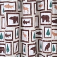 thumbnail image 6 of Haperlare 27"W x 30"L Christmas Animals Cafe Curtain Farmhouse Home Decor Blackout Kitchen Tier Curtains for Short Window Curtains, Brown White, 2 Panels, 6 of 6