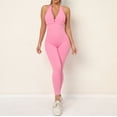 thumbnail image 3 of Sporty Jumpsuit Woman Gym Overalls Sexy Sport Set Women Outfit Sportswear Yoga Fitness Clothing Mono Overol Mujer Red Pink Grey, 3 of 6