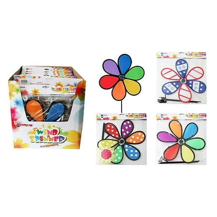 Diamond Visions Max Force 11-1211 Flower Wind Spinner MultiPack in Assorted Designs 2 Wind Spinners