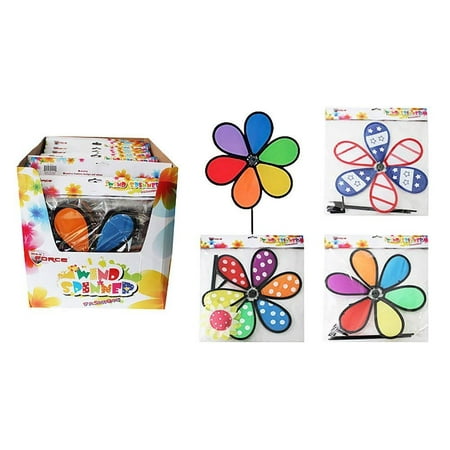 Diamond Spinner - Diamond Visions Max Force 11-1211 Flower Wind Spinner MultiPack in Assorted Designs (2 Wind Spinners)